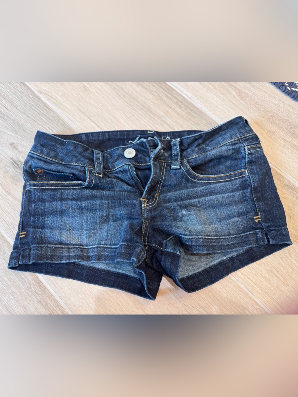 American Eagle Outfitters Dark Indigo Denim Shorts
